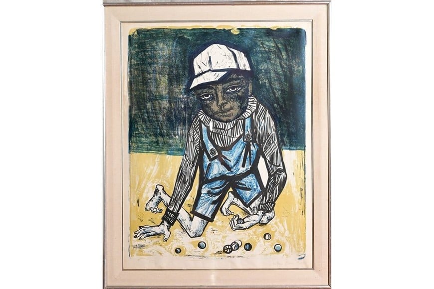 "Jacinto y sus canicas" de Antonio Berni. Foto: Colección Santa Fe Arte