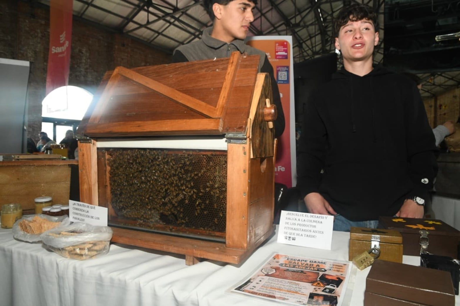 Feria Provincial de Proyectos de la Red de Comunidades de Aprendizajes este miércoles en La Redonda de la ciudad de Santa Fe.