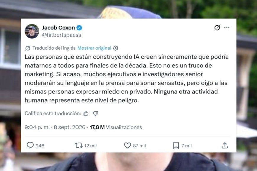 Jacob Coxon trabajó en OpenAI y Anthropic antes de advertir públicamente sobre los riesgos del desarrollo de sistemas avanzados de inteligencia artificial.