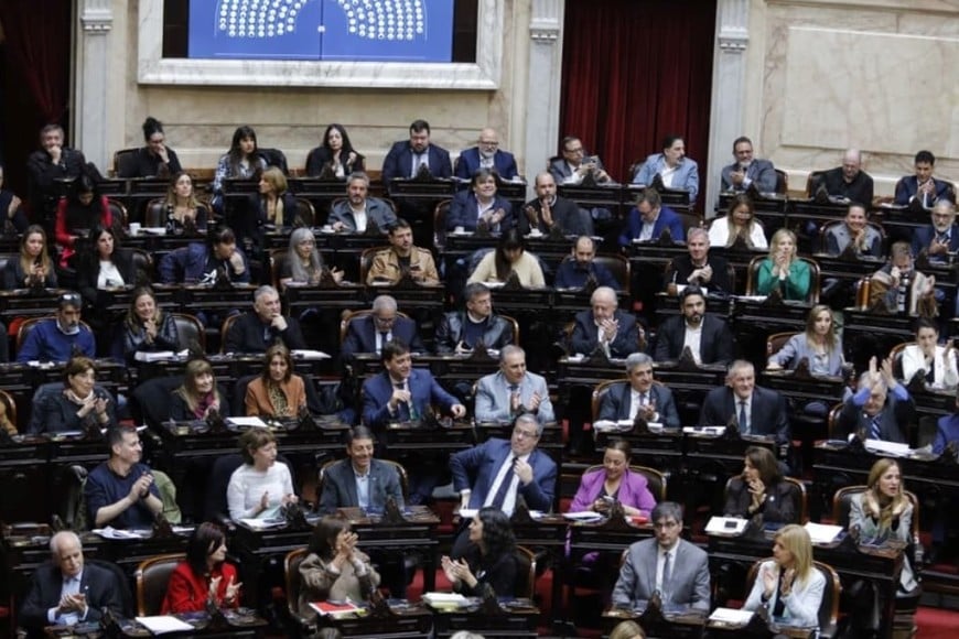 La Cámara de Diputados de la Nación este miércoles. Crédito: NA