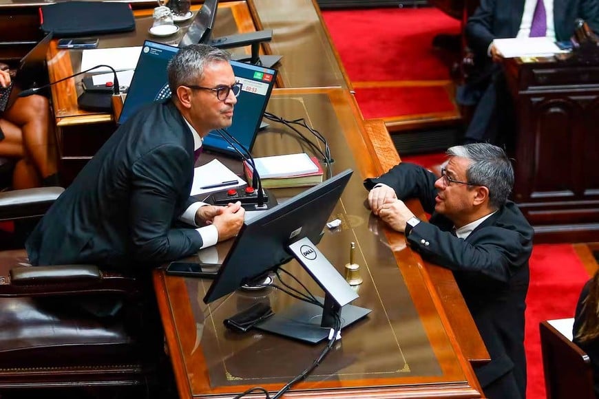 Martín Menem y Germán Martínez. Gentileza La Nación.