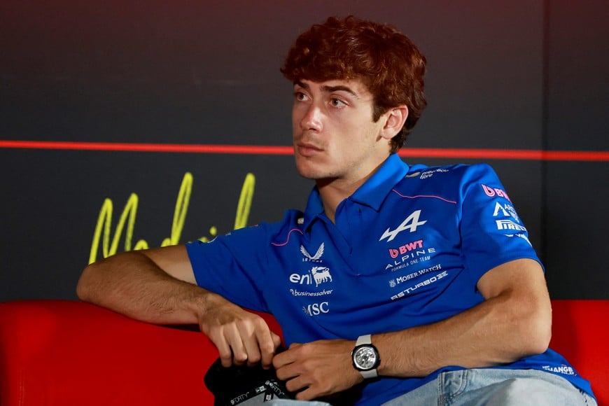 Formula One F1 - Spanish Grand Prix - Madring, Madrid, Spain - September 10, 2026
Alpine's Franco Colapinto during a press conference REUTERS/Violeta Santos Moura