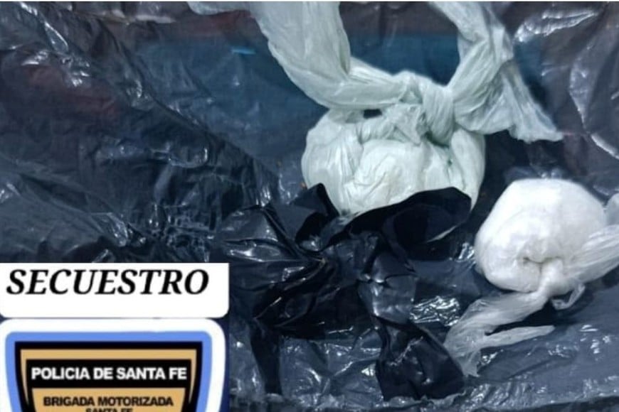 Detenido con drogas en Santa Fe. Foto: Gentileza