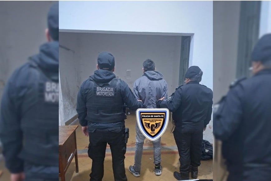 Detenido con drogas en Santa Fe. Foto: Gentileza