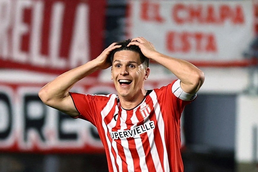 Soccer Football - Copa Libertadores - Quarter Final - First Leg - Estudiantes de La Plata v Corinthians - Estadio Jorge Luis Hirschi, La Plata, Argentina - September 9, 2026
Estudiantes de La Plata's Guido Carrillo reacts REUTERS/Agustin Marcarian TPX IMAGES OF THE DAY