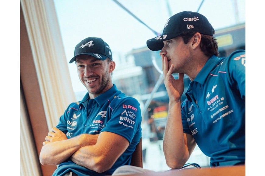 Franco Colapinto junto a Pierre Gasly en Madring.