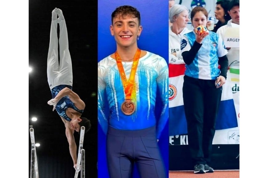 Luca Alfieri, Donato Mastroianni y Candela Molina, santafesinos que competirán por Argentina en los Juegos Suramericanos Santa Fe 2026.