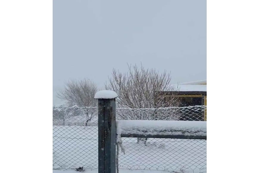 Frío y nieve a una semana de la primavera en varias localidades de Córdoba