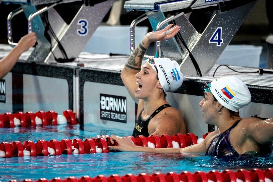 La natación argentina tuvo una buena cosecha. Prensa Juegos Suramericanos