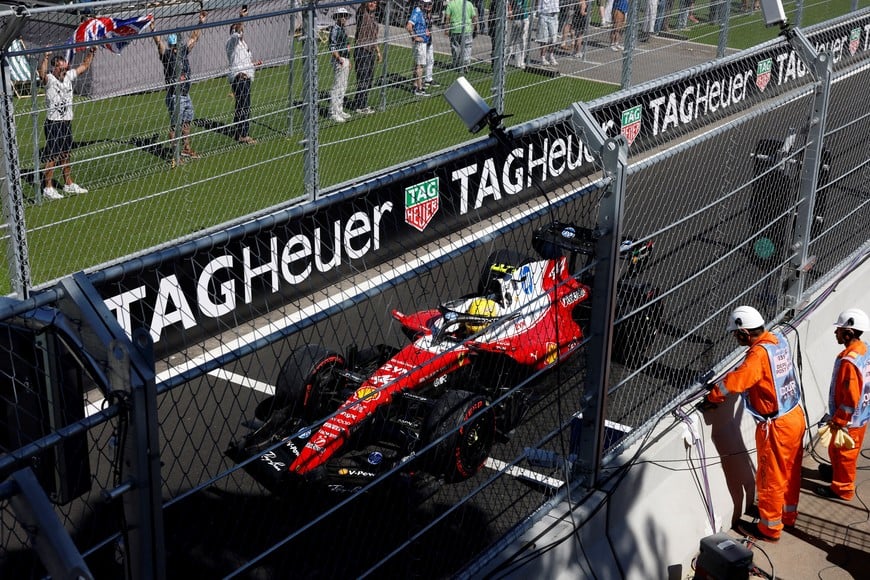 Formula One F1 - Spanish Grand Prix - Madring, Madrid, Spain - September 13, 2026
Ferrari's Lewis Hamilton testing ahead of the race REUTERS/Jon Nazca