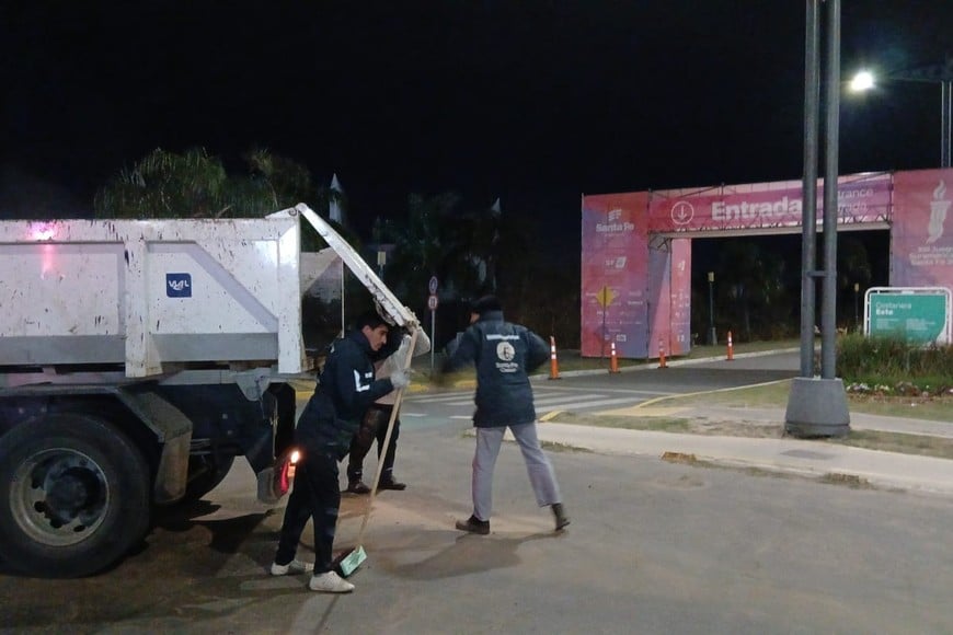 La Municipalidad renovó el pavimento en la rotonda de la Mujer de la Costanera Este. Crédito: MCSF