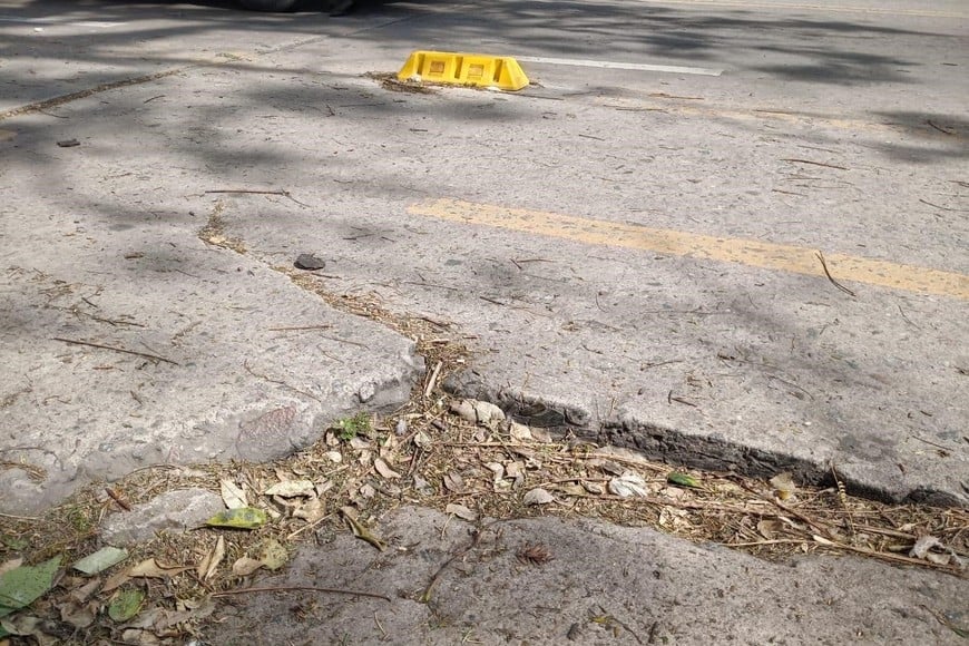 Parte del tramo con problemas.
