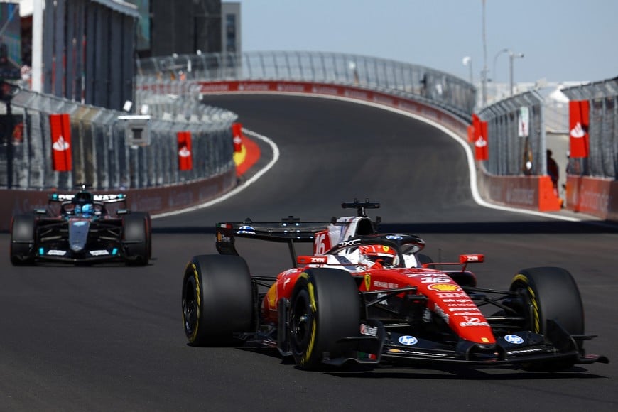 Formula One F1 - Spanish Grand Prix - Madring, Madrid, Spain - September 12, 2026
Ferrari's Charles Leclerc during qualifying REUTERS/Albert Gea