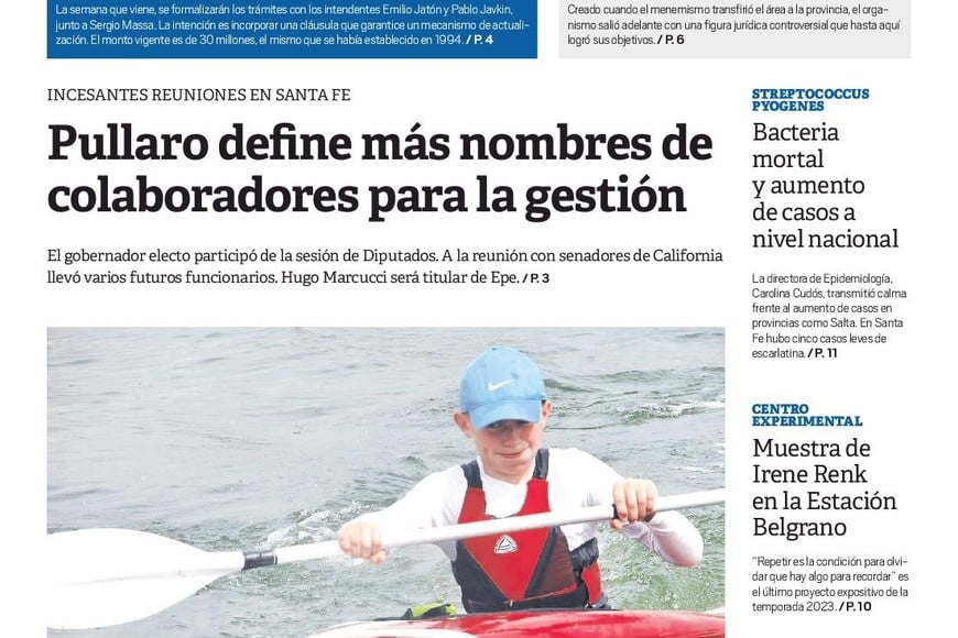 Simón Bechis y su carta de presentación de 2023 en El Litoral.