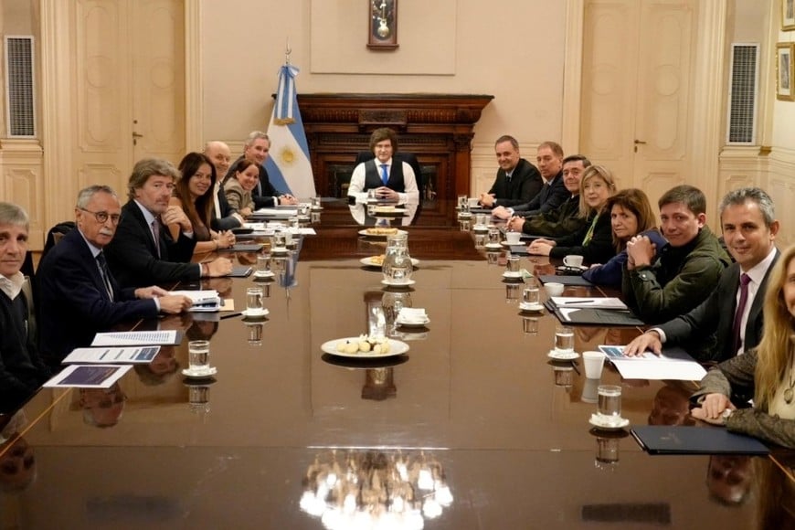 Postal de la reunión de Gabinete pasada. Crédito: Presidencia