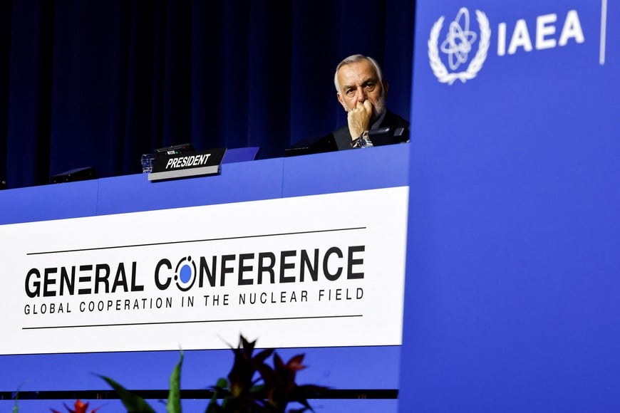 Gustavo Zlauvinen, newly elected president to the IAEA looks on at the opening of the IAEA General Conference at the agency's headquarters in Vienna, Austria, September 14, 2026. Reuters/Lisa Leutner