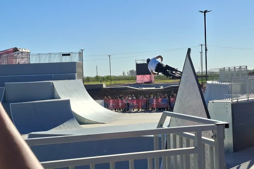 Manuel Turone ganó el bronce en BMX Freestyle en Rafaela.