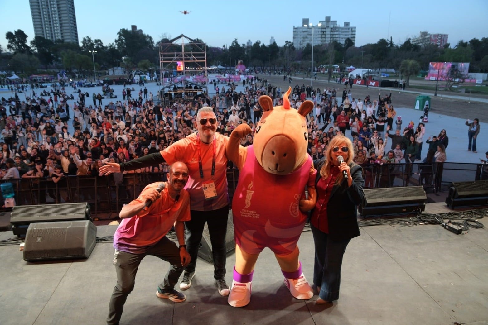 El Litoral en el Fan Fest de la cuarta jornada de los Juegos Suramericanos.