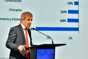 El ministro defendió el rumbo económico. NA