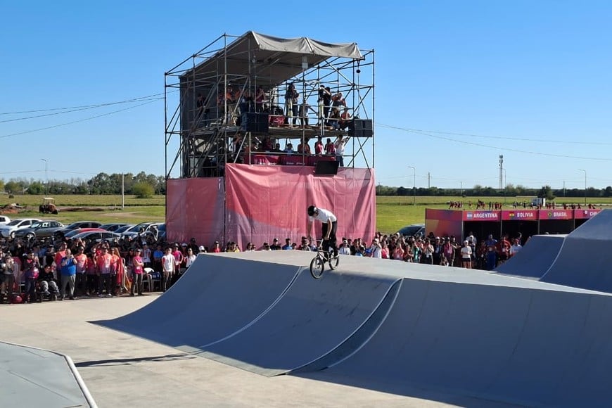 Manuel Turone ganó el bronce en BMX Freestyle en Rafaela.