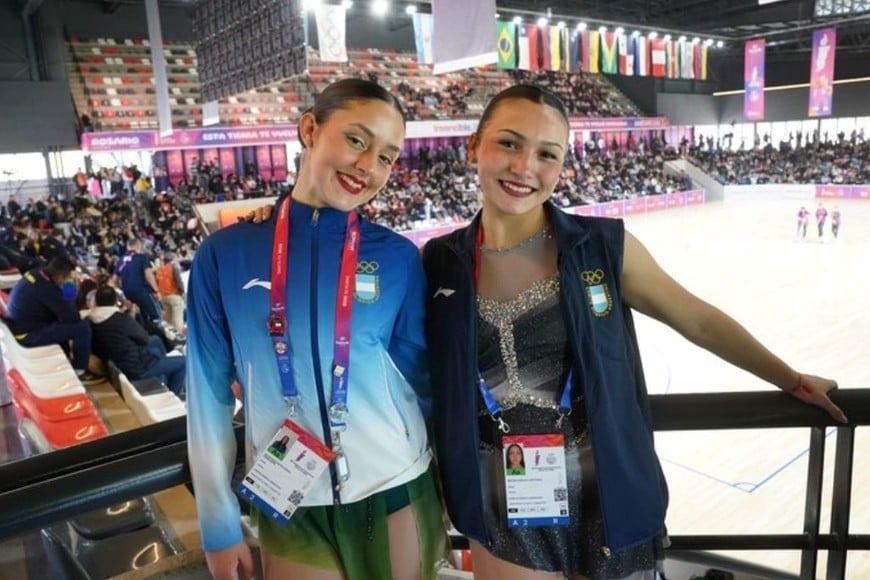 Micaela Lopetegui y Valentina Longo, medallistas argentinas de la jornada.