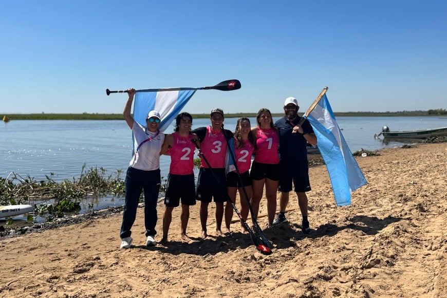 Argentina dominó el Stand Up Paddle con dos oros y cuatro medallas en Santa Fe 2026