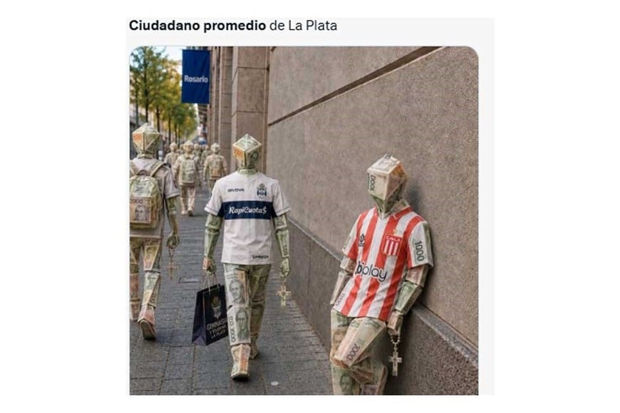 La Plata ejemplificada por el fútbol.