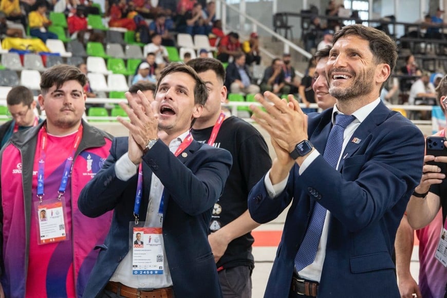 Pullaro pasó por Rafaela por los Juegos Suramericanos en Rafaela.