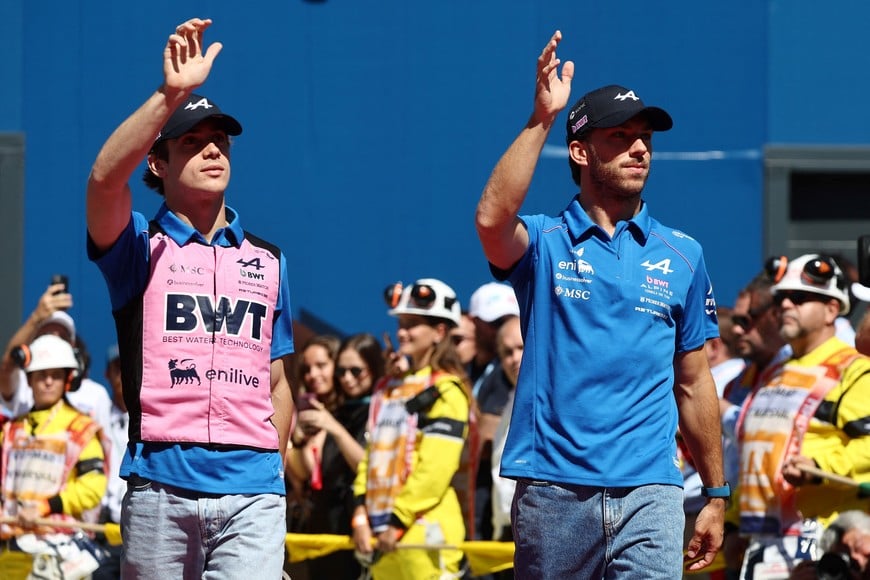 Formula One F1 - Spanish Grand Prix - Madring, Madrid, Spain - September 13, 2026
Alpine's Franco Colapinto and Alpine's Pierre Gasly ahead of the race REUTERS/Jakub Porzycki