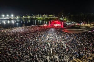 El Fan Fest repleto de santafesinos.