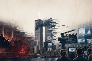"(...) Aquel martes fatídico, la ficción no imitó a la vida, sino que la realidad buscó desesperadamente parecerse al cine para lograr ser asimilada. La conmoción no radicó únicamente en la trágica pérdida de vidas humanas, sino en el abrumador vértigo de descubrir que nuestro sentido de lo real depende por entero de un libreto audiovisual previo".
