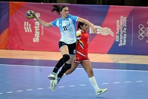 Handball femenino: Argentina venció a Colombia en los JJSS 2026.