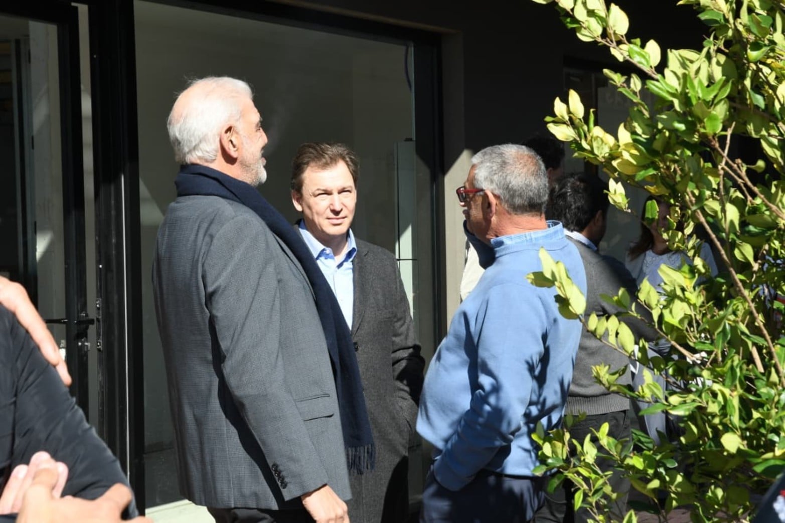 Empresarios de la ciudad acompañaron en la recorrida