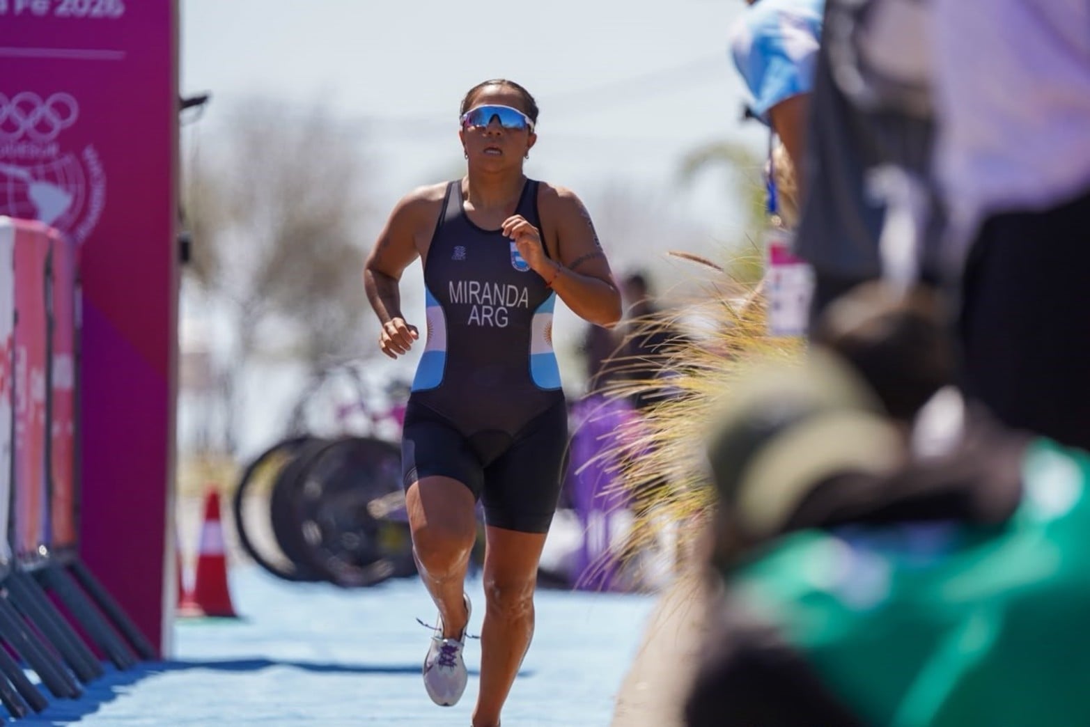 Moira Miranda fue la argentina mejor ubicada al finalizar séptima con un registro de 1:02:09.