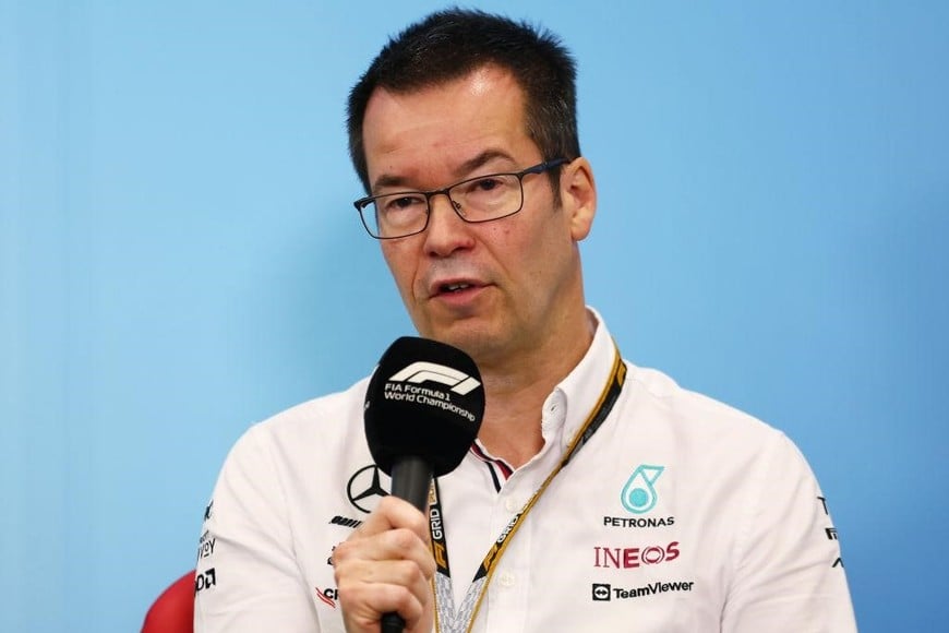 Mike Elliott durante su etapa en Mercedes. El ingeniero británico regresará a Enstone como máximo responsable técnico de Alpine.