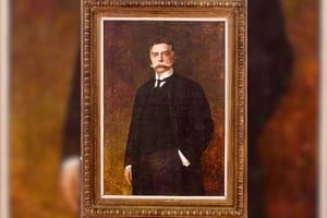 Retrato de José Gálvez, realizado por el notable artista italiano Luis De Servi (1863-1945). Museo Histórico Provincial de Santa Fe.