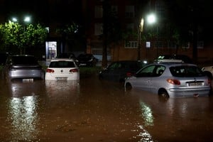 La región de Valencia atravesó una jornada marcada por fuertes lluvias e inundaciones Créditos: REUTERS/Eva Manez