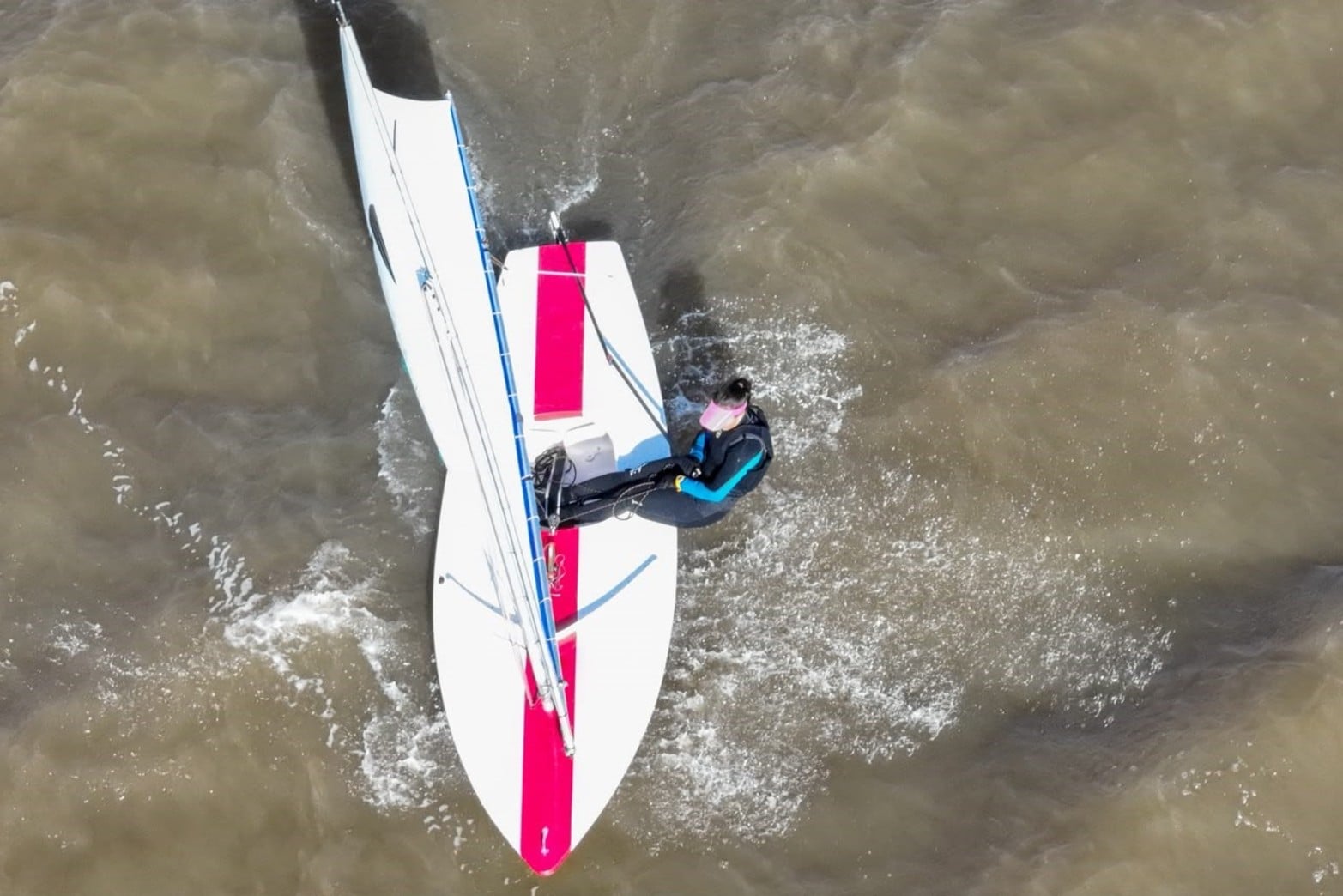 La laguna de Santa Fe permite hacer tranquilamente cualquier regata
