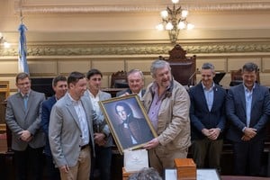 Los homenajes de este jueves en el Senado de Santa Fe. Crédito: Prensa Legislatura