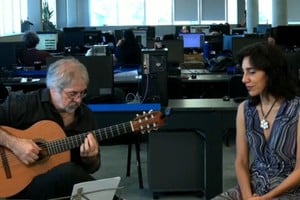 Hussein y Arellano en el programa “Historias que no son mías” de CYD Litoral. Foto: Captura de pantalla