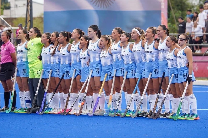 Las Leonas-Chile en el Estadio ASH. Foto: Fernando Nicola