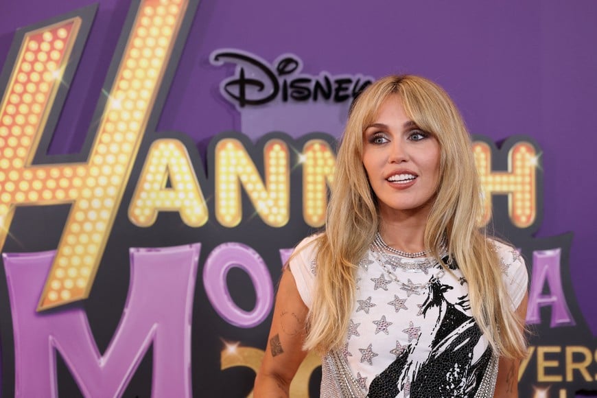 Miley Cyrus attends the world premiere for the television show "Hannah Montana 20th Anniversary Special" in Los Angeles, California, U.S., March 23, 2026. REUTERS/Mario Anzuoni