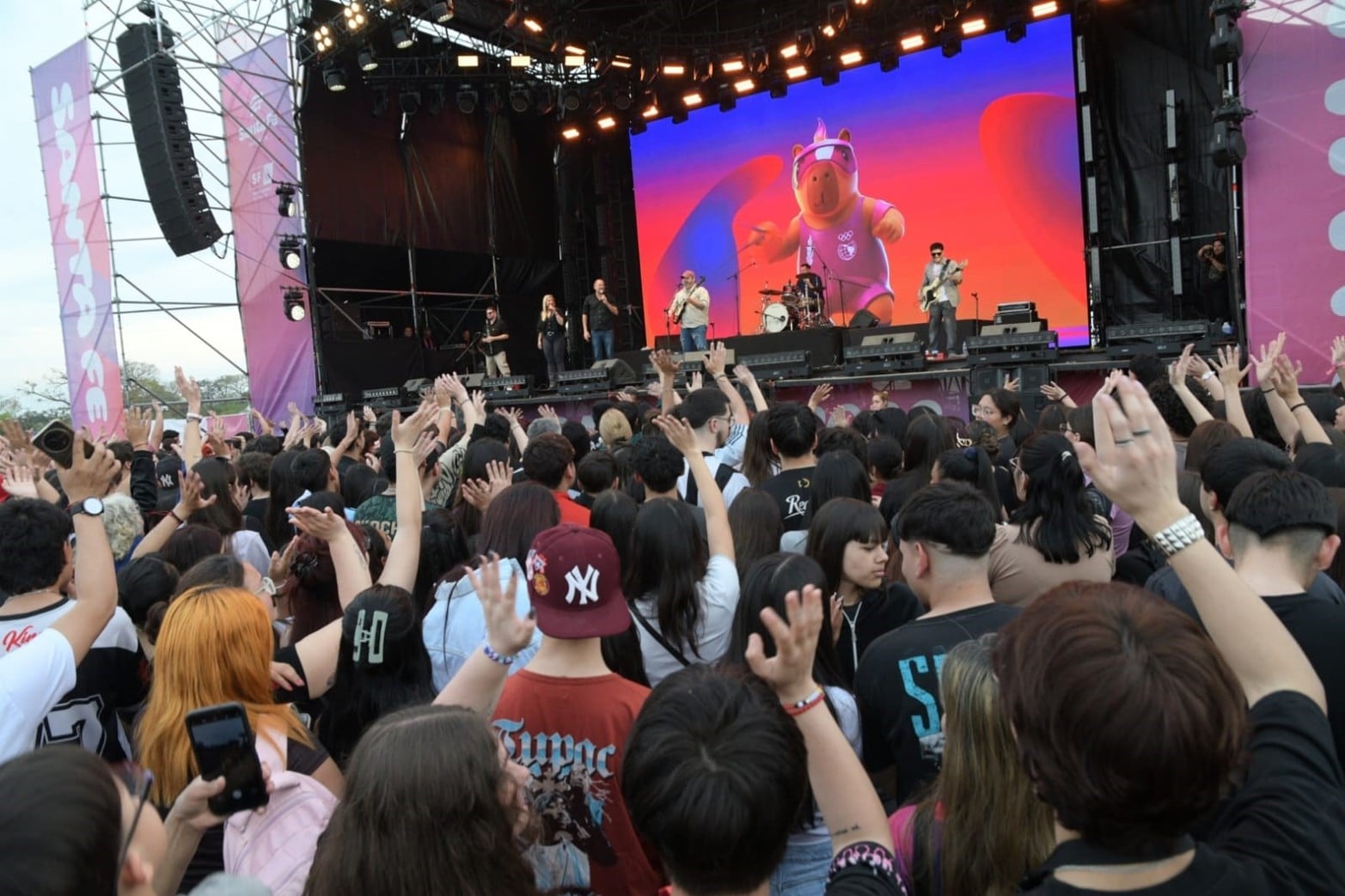 Así se vive el Fan Fest de la séptima jornada de los Juegos Suramericanos en Santa Fe