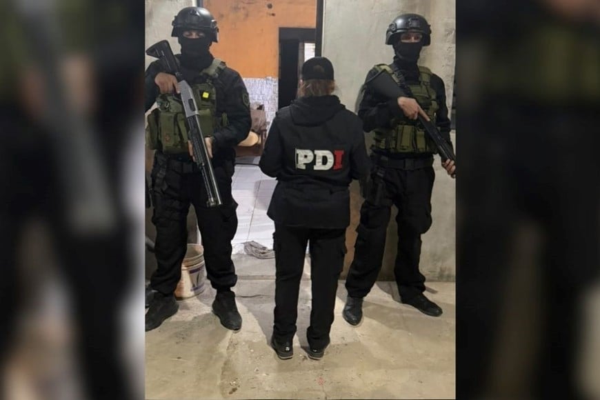 El operativo se ejecutó según lo previsto, sin contratiempos. Foto: PDI