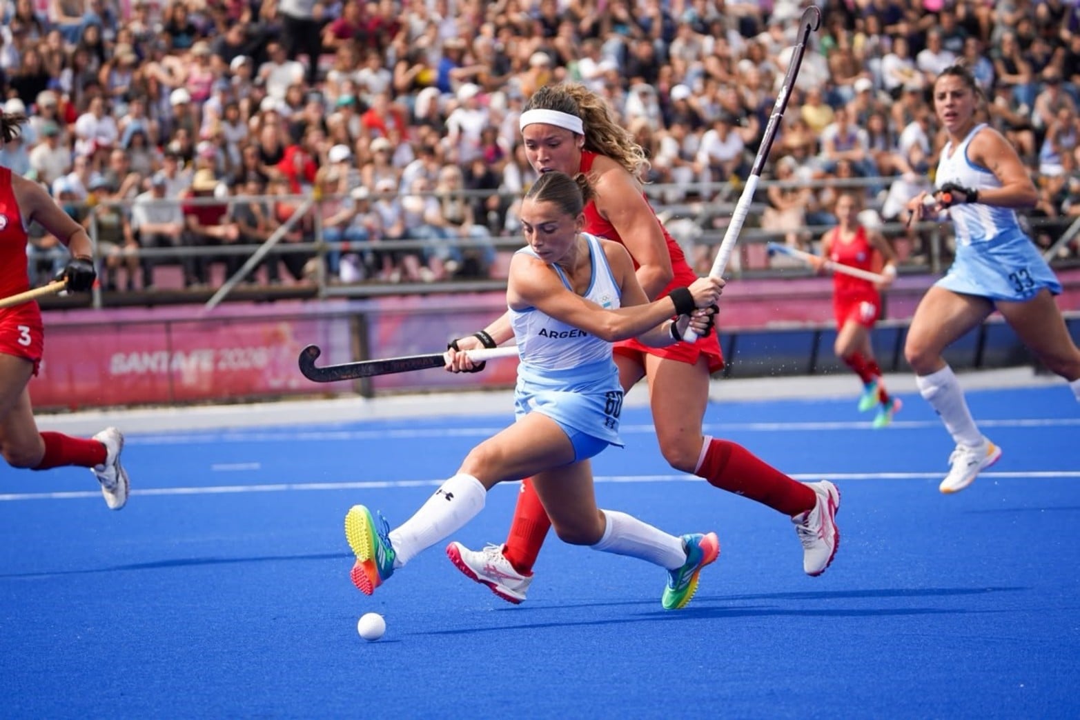 Las Leonas-Chile en el Estadio ASH. 