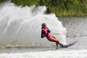 Wakeboard en los Juegos Suramericanos Santa Fe 2026.