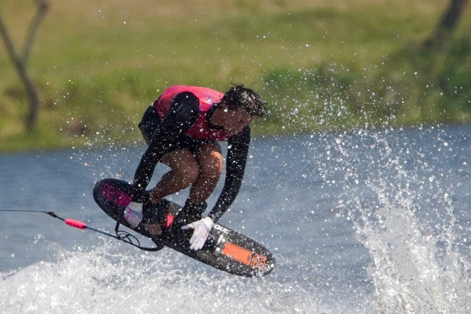 De disputan las clasificaciones de Wakeboard en el Lago del Parque del Sur de Santa Fe. 