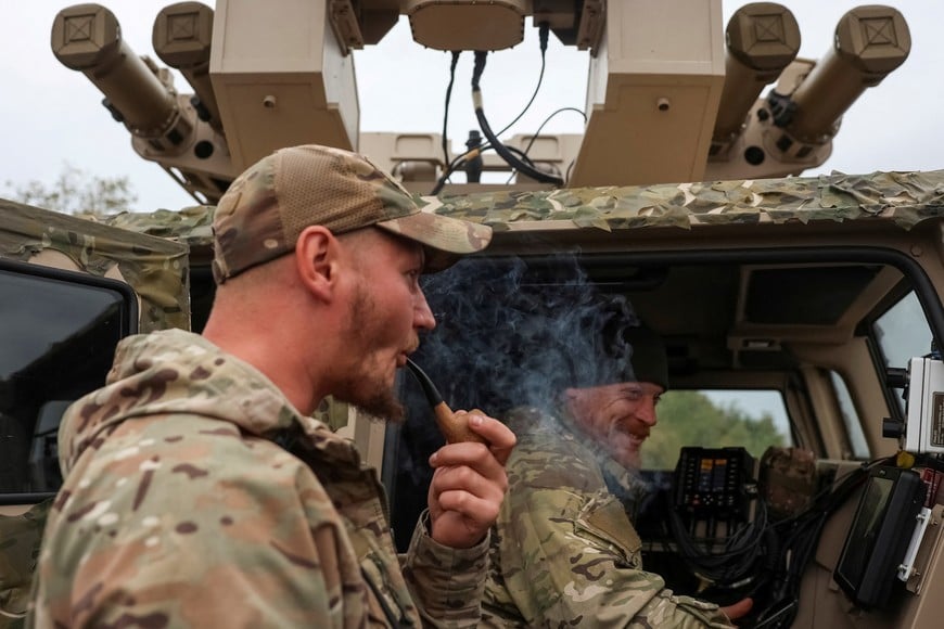 A crew of the RapidRanger, a lightweight, highly mobile short-range air defence system, from the 1030th Anti-Aircraft Missile and Artillery Regiment “Aquila” of the 3rd Army Corps of the Ukrainian Armed Forces, attends a combat mission, amid Russia's attack on Ukraine, in Kharkiv region, Ukraine, September 16, 2026. REUTERS/Anatolii Stepanov