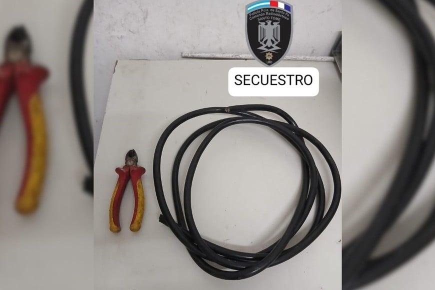 detenidos robo de cables