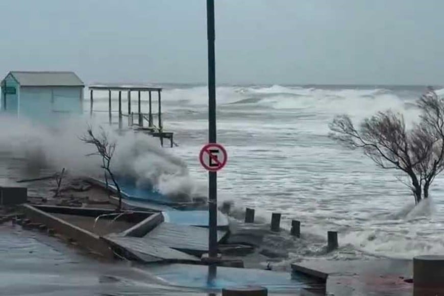 Jornada complicada en la Costa Atlántica.